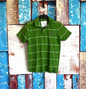 Y2K Men's Aeropostale A87 Polo Shirt Golf Preppy Short Sleeve MEDIUM Green - Picture 1 of 12