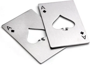 Bottle Opener-Stainless Steel Credit Card Size Casino Bottle Opener for Your - Picture 1 of 4