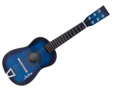 23" Blue  Kids Acoustic Guitar with Personalized Your child Name on Guitar face - Image 1 of 4