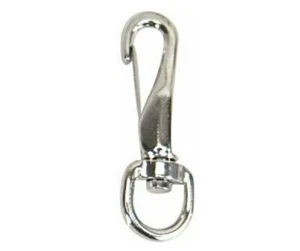 Whitecap S-1131C 1/4" Hook 3/8" Ring 1-7/8" Chrome Plated Zamac Baby Swivel Snap - Picture 1 of 1