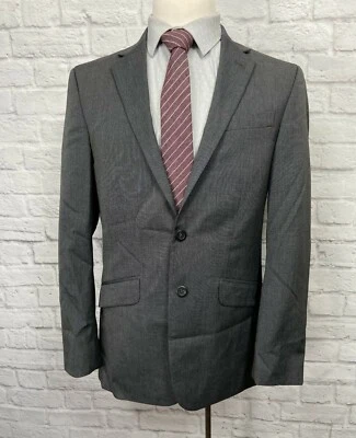 KENNETH COLE (40R) Men's Gray Modern Sport Coat Blazer Jacket - Image 1 of 4