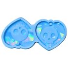 Skull Heart Mold Silicone Jewelry Pendant Resin Mold Sparkling Heart