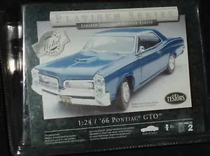 TESTOR'S 1966 PONTIAC GTO HARDTOP ASSEMBLY KIT 1/24 SKILL 2 BLUE - Picture 1 of 9