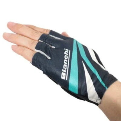 Globo de Verano Bianchi Básico Talla S Negro Celeste Mano Circunferencia 8.3-8.7 pulgadas Foto 1 de 4