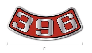 NEW 396 Air Cleaner Decal Sticker for Chevrolet C10 Corvette Classic GM USA - Picture 1 of 5