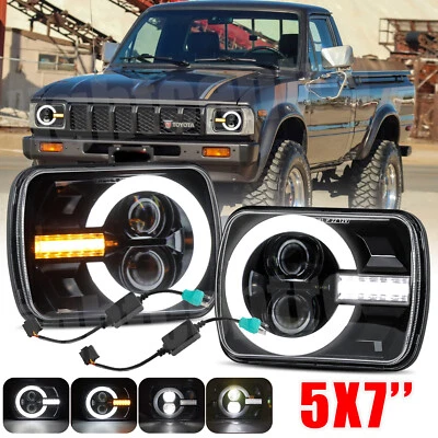 For 1983-2004 Toyota Hilux LED Headlights 5X7'' Hi/Lo Beam DRL Head Light Kit AU - image 1 of 4