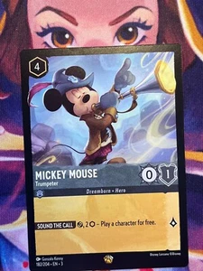 TARJETA NO FOIL Mickey Mouse - Trompetista 182/204 Legendario - Disney Lorcana - Imagen 1 de 2