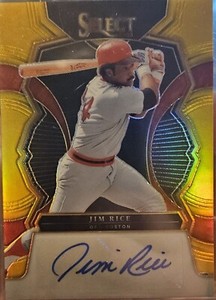 2023 Panini Select Autographed Jim Rice 01/10