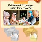 50 Stck. Eid Mubarak Dekoration Schokolade Verpackungen Papier Süßigkeiten Tablett Lebensmittel M4T9