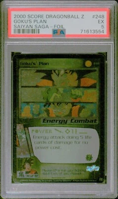 Limited Foil Goku's Plan 248 Ultra Rare UR Dragon Ball Z DBZ Card EX PSA 5 - Image 1 of 2
