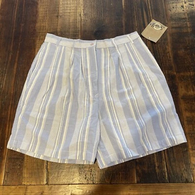 Woolrich Woman Shorts Size 18 Scruffs Comfort Cotton Blue White Rare - Image 1 of 4