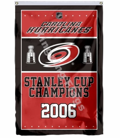 Carolina Hurricanes Flag 3x5ft Banner Polyester Ice Hockey Stanley Cup 009 Cover