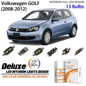 LED Interior Light Kit for Volkswagen Golf GTI MK6 2008-2012 White Light Bulbs - Picture 1 of 9