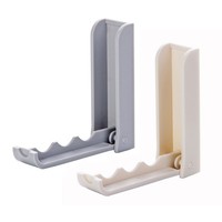 Self-adhesive Hook Back Door Portable Clothes Rack Organizer Foldable Plastic