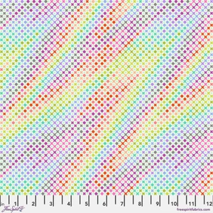 NEW! TULA PINK ROAR! NORTHERN NIGHTS IN MINT ROAR RAINBOW COTTON FABRIC HY - Picture 1 of 1
