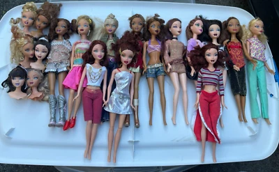 Vintage My Scene Barbie Doll Lot of 13 with 6 SWAPPIN STYLES Heads (READ) - Image 1 of 4