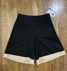 Missoni Shorts Womens Size 6 Black and Tan Brand New