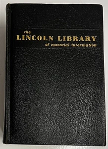 The Lincoln Library of Essential Information 1961 25th Ed History Science Travel - Picture 1 of 5