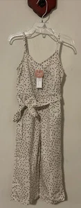 Baileys Blossoms Boutique Girls 3t Ivory Vneck Sleeveless Jumpsuit NWT! A6271 - Picture 1 of 5