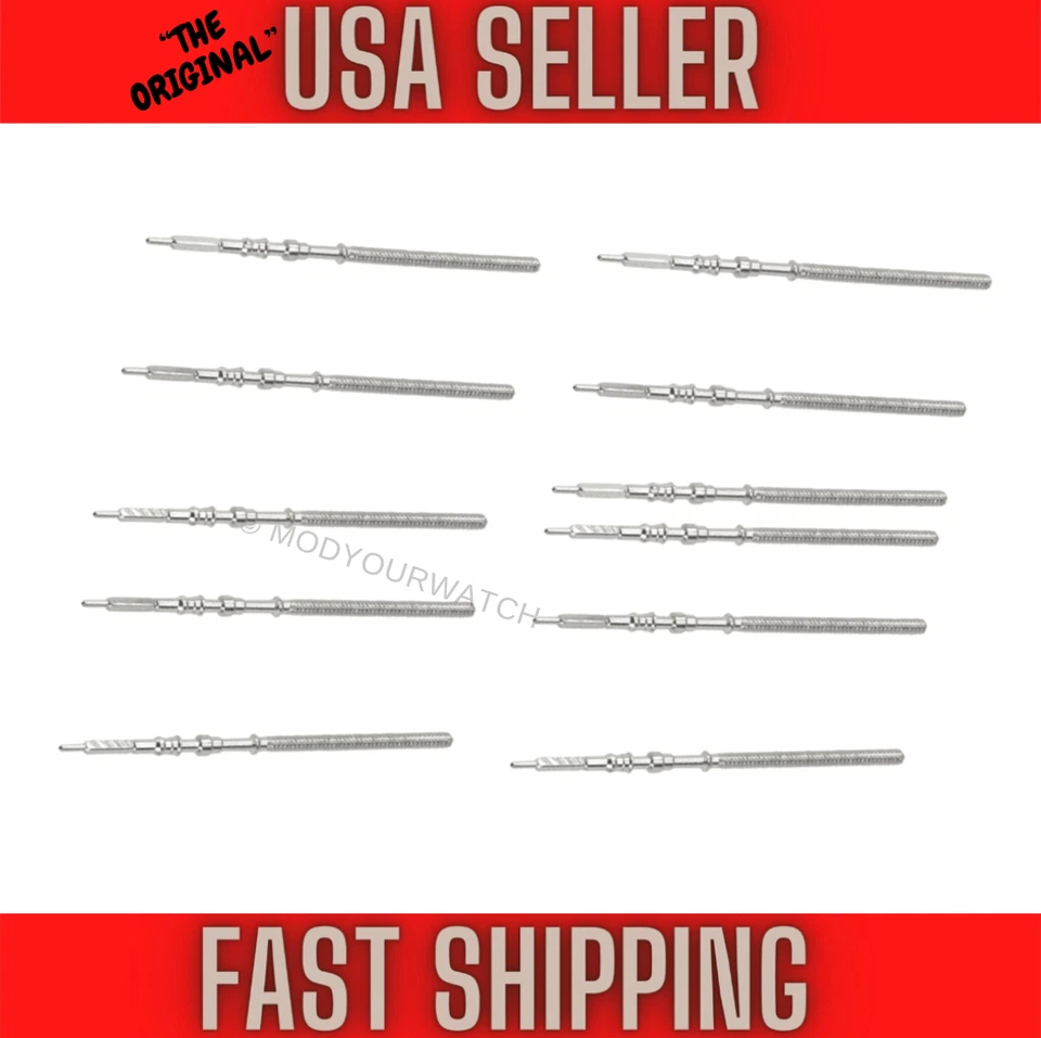 10 GENUINE SEIKO WATCH WINDING STEMS FOR MOVEMENT NH35 NH36 AND FITS 4R35 4R36 - Image 1 of 1
