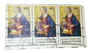 Authentic U S Postage Stamp 1975 Christmas.  No Denomination.  - Picture 1 of 2