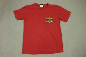 Quiksilver Shirt Kid's Medium Red Eddie Aikau Printed Short Sleeve - Picture 1 of 11