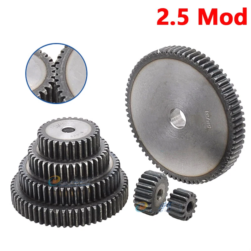 Zahnrad, Stirnrad, Modul 2.5 , aus Stahl C45, Zähnezahl 10 - 70 Flach Zahnrad - Bild 1 von 4