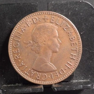 ZIRKULIERT 1966 1/2 PENNY UK MÜNZE (52418)1 - Bild 1 von 3