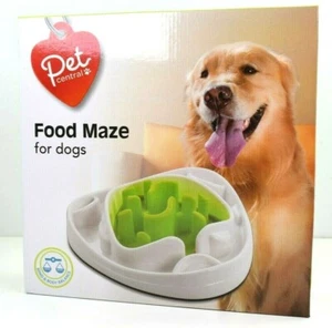 Pet Central Slow Feeder Dog Bowl Bloat Stop Dog Food Bowl Maze Interactive - Picture 1 of 10