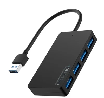 Moltiplicatore Hub Splitter 4 Porte Femmina USB 3.0 per PC Computer Superspeed   - Immagine 1 di 4