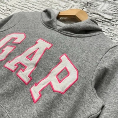Vintage Y2K Gap Hoodie Sweatshirt Girls XL / Women’s Small Pink and Grey - Image 1 of 4