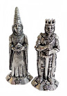 King Arthur & Guinevere Pewter Ornaments - Hand Made in Cornwall