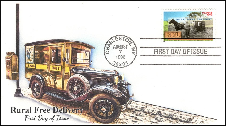 SC 3090-2, 1996, Rural Free Delivery,  FDC, Add On Cachet,  AO-3090 - Image 1 of 1