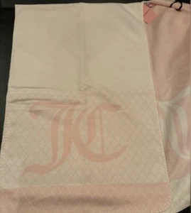 Juicy Couture Women’s Shawl Wrap, Pink / White, Logo, NWT Y2K Retro Girly Soft - Picture 1 of 5