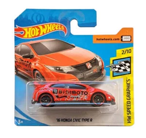 HOT WHEELS HW SPEED GRAPHICS 2/10 '16 HONDA CIVIC TYPE R 126/365 FJW42 - Picture 1 of 1