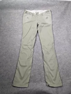 Abercrombie & Fitch Y2K 90s Vintage Size 2 Green Low Rise Cargo Pants - Picture 1 of 9