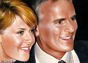 Limited  Edition ACEO PRINT SG-1 sg1 Stargate Sam Carter Jack O'Neill Mishkova  - Picture 1 of 1