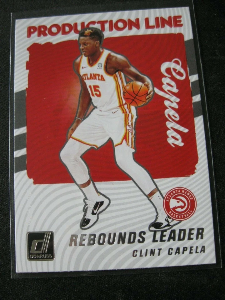 CLINT CAPELA 2021-22 Donruss Production Line #3 Atlanta Hawks MINT! - Image 1 of 2