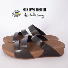 FitFlop Women's Flip Flop Platform Brown Sandals Size US 9.5 UK 7 EU 40 / 26cm