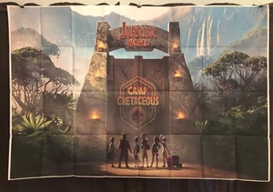 Jurassic World Banner Hintergrund für Party oder Schlafzimmer Deko Dinosaurier Motiv Kinder - Bild 1 von 8