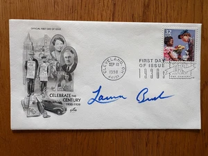 LAURA BUSH AUTOGRAPHED ELEANOR ROOSEVELT FIRST DAY ISSUE 1998 CENTURY FDC - Picture 1 of 1
