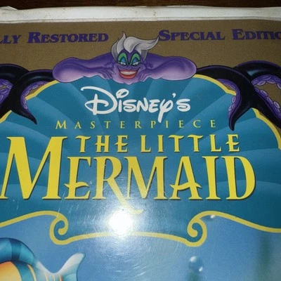 The Little Mermaid VHS Tape Disney Classic Black Diamond Version Banned Cover - Image 1 of 3