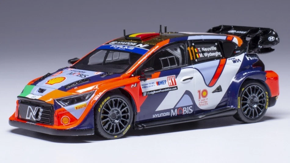 MODELLINO AUTO STATICO IXO HYUNDAI I20 N WRC NEUVILLE RALLY CROATIA 2024 1/43 - Immagine 1 di 4