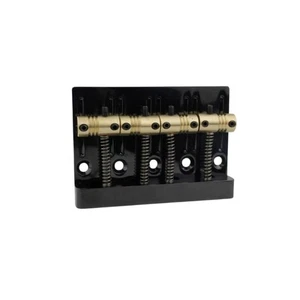 Chevalet de Basse 4 cordes Noir avec Pontets Dorés- Guyker - Foto 1 di 3