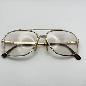 L'Amy Westport Glasses Eyeglasses Mens Gold Aviator 70s 80s Vintage FRAMES ONLY - Picture 1 of 14
