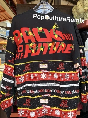 Universal Studios Back To The Future Christmas Ugly Sweater Spirit Jersey NWT M - Image 1 of 2