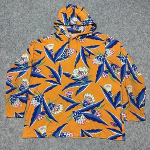Polo Ralph Lauren Hoodie Men’s XL Bonheur Orange Tropical Floral T-Shirt Resort - Picture 1 of 10