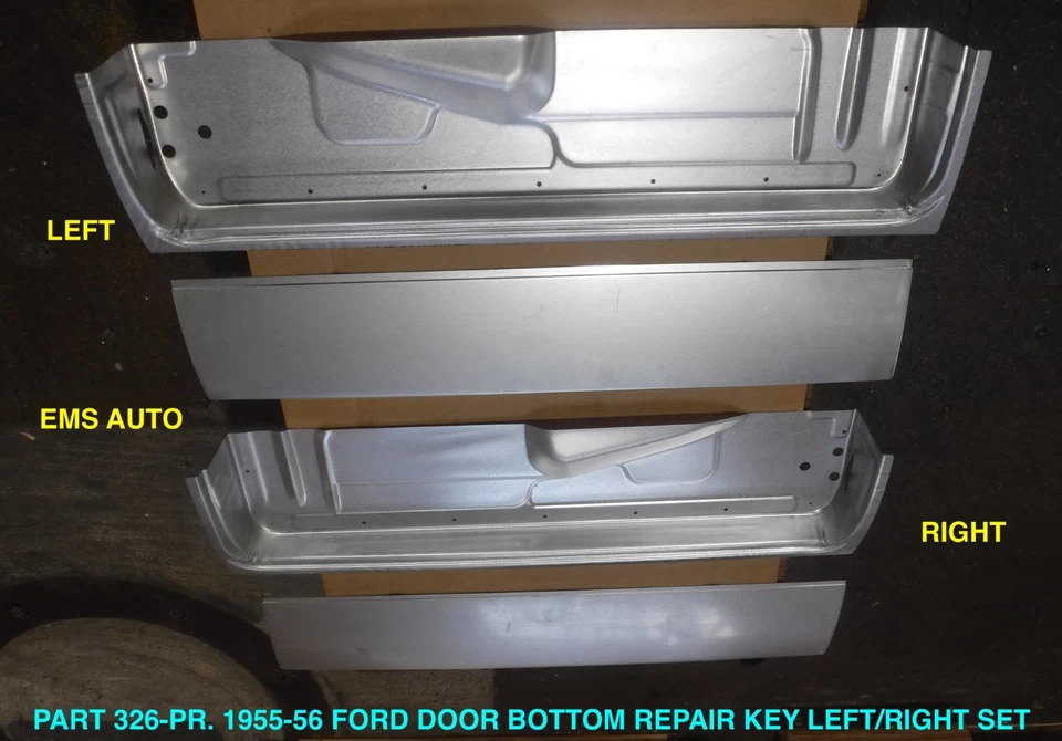 Ford Sedán Conve 1955, 1956, #326pr kit de reparación de fondo de puerta izquierda derecha conjunto EMS Foto 1 de 1