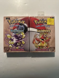 1999 Pokemon Bodyguard And Lockdown Theme Decks - Fossil - Factory Sealed - Picture 1 of 3