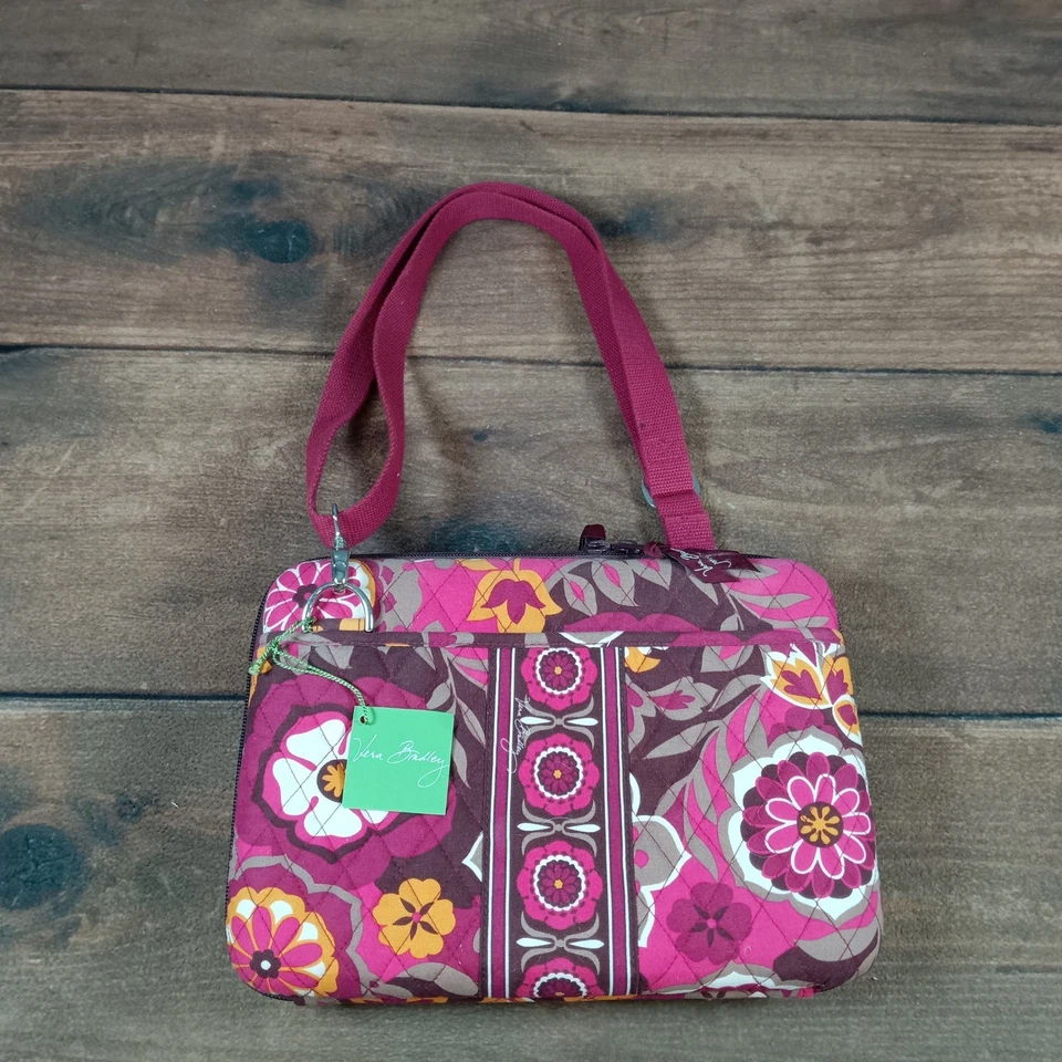 Vera Bradley Mini Estojo para Laptop Bolsa Organizadora Floral Carnaby Capa para Tablet - Imagem 1 de 4